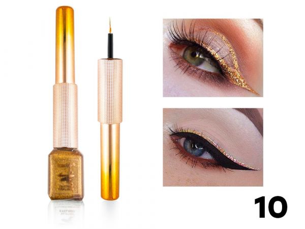 Resistant color eyeliner Karite Glitter Eyeliner, tone 10